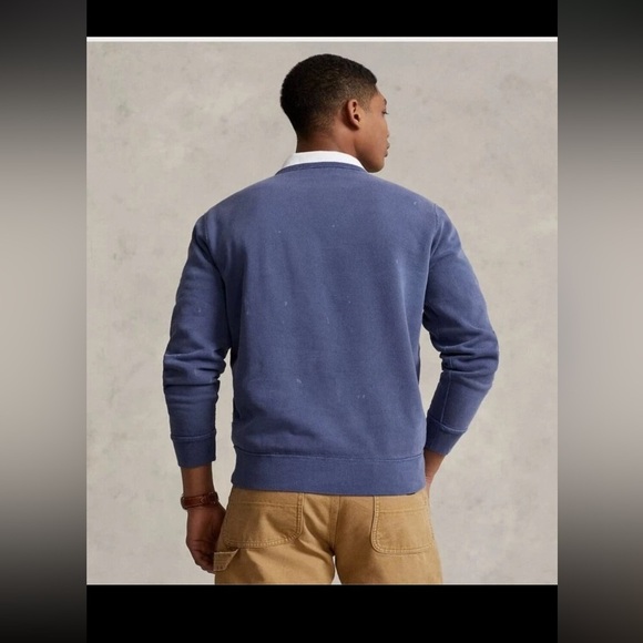 Polo Ralph Lauren Men's Vintage Surf Brazil Sweatshirt Blue Size Large NWT - Picture 4 of 15